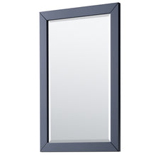 Load image into Gallery viewer, Wyndham Daria 36 Inch Single Bathroom Vanity in Dark Blue, White Carrara Marble Countertop, Undermount Square Sink, 24 Inch Mirror- Wyndham