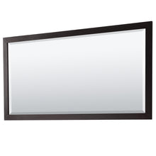Load image into Gallery viewer, Wyndham Daria 80 Inch Double Bathroom Vanity in Dark Espresso, White Cultured Marble Countertop, Undermount Square Sinks, 70 Inch Mirror- Wyndham