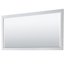 Load image into Gallery viewer, Wyndham Daria 72 Inch Double Bathroom Vanity in White, White Cultured Marble Countertop, Undermount Square Sinks, 70 Inch Mirror, Brushed Gold Trim- Wyndham
