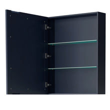 Load image into Gallery viewer, Wyndham Daria 72 Inch Double Bathroom Vanity in Dark Blue, White Carrara Marble Countertop, Undermount Square Sinks, Medicine Cabinets- Wyndham