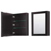 Load image into Gallery viewer, Wyndham Daria 36 Inch Single Bathroom Vanity in Dark Espresso, White Carrara Marble Countertop, Undermount Square Sink, and Medicine Cabinet- Wyndham