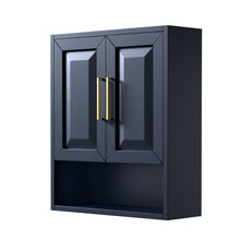 Load image into Gallery viewer, Wyndham Daria Wall-Mounted Storage Cabinet in Dark Blue- Wyndham
