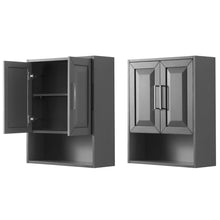 Load image into Gallery viewer, Wyndham Daria Wall-Mounted Storage Cabinet in Dark Gray- Wyndham