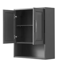 Load image into Gallery viewer, Wyndham Daria Wall-Mounted Storage Cabinet in Dark Gray- Wyndham