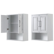 Load image into Gallery viewer, Wyndham Daria Wall-Mounted Storage Cabinet in White- Wyndham