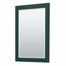Load image into Gallery viewer, Wyndham Miranda 30 Inch Single Bathroom Vanity in Green, Light-Vein Carrara Cultured Marble Countertop, Undermount Square Sink, Matte Black Trim, 24 Inch Mirror- Wyndham