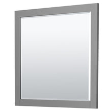 Load image into Gallery viewer, Wyndham Miranda 36 Inch Single Bathroom Vanity in Dark Gray, White Carrara Marble Countertop, Undermount Square Sink, Matte Black Trim, 34 Inch Mirror- Wyndham