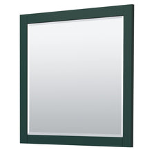 Load image into Gallery viewer, Wyndham Miranda 36 Inch Single Bathroom Vanity in Green, Light-Vein Carrara Cultured Marble Countertop, Undermount Square Sink, Brushed Nickel Trim, 34 Inch Mirror- Wyndham