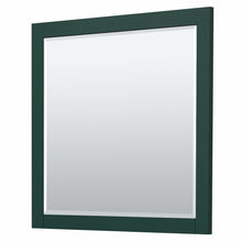 Load image into Gallery viewer, Wyndham Miranda 42 Inch Single Bathroom Vanity in Green, Light-Vein Carrara Cultured Marble Countertop, Undermount Square Sink, Brushed Gold Trim, 34 Inch Mirror- Wyndham