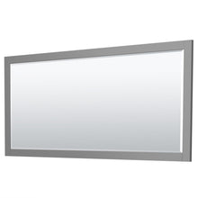 Load image into Gallery viewer, Wyndham Miranda 72 Inch Double Bathroom Vanity in Dark Gray, White Cultured Marble Countertop, Undermount Square Sinks, Brushed Gold Trim, 70 Inch Mirror- Wyndham