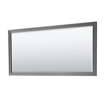 Load image into Gallery viewer, Wyndham Margate 80 Inch Double Bathroom Vanity in Dark Gray, No Countertop, No Sink, and 70 Inch Mirror- Wyndham