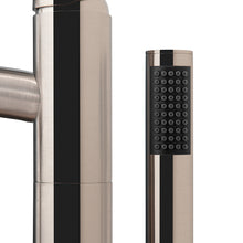 Load image into Gallery viewer, Wyndham Taron Modern-Style Bathroom Tub Filler Faucet (Floor-mounted) in Brushed Nickel- Wyndham