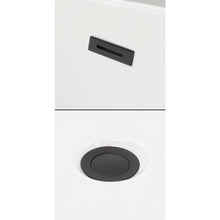 Load image into Gallery viewer, Wyndham Juno 67 Inch Freestanding Bathtub in Matte White with Floor Mounted Faucet, Drain and Overflow Trim in Matte Black- Wyndham