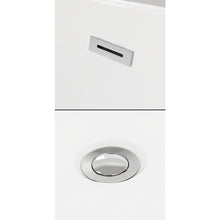 Load image into Gallery viewer, Wyndham Melissa 71 Inch Freestanding Bathtub in White with Polished Chrome Trim and Floor Mounted Faucet in Brushed Gold- Wyndham