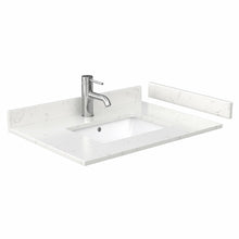 Load image into Gallery viewer, Wyndham Miranda 30 Inch Single Bathroom Vanity in Green, Light-Vein Carrara Cultured Marble Countertop, Undermount Square Sink, Brushed Nickel Trim- Wyndham
