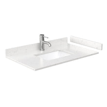 Load image into Gallery viewer, Wyndham Sheffield 36 Inch Single Bathroom Vanity in White, Carrara Cultured Marble Countertop, Undermount Square Sink, No Mirror- Wyndham