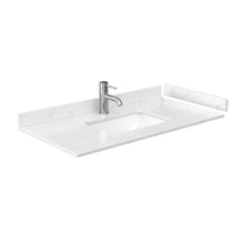 Load image into Gallery viewer, Wyndham Maroni 42 Inch Single Bathroom Vanity in Light Straw, Light-Vein Carrara Cultured Marble Countertop, Undermount Square Sink, Matte Black Trim- Wyndham