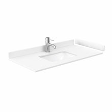 Load image into Gallery viewer, Wyndham Miranda 42 Inch Single Bathroom Vanity in Green, White Cultured Marble Countertop, Undermount Square Sink, Brushed Gold Trim, 34 Inch Mirror- Wyndham