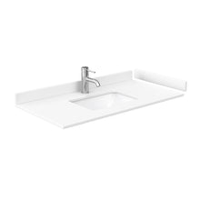 Load image into Gallery viewer, Wyndham Miranda 42 Inch Single Bathroom Vanity in White, White Cultured Marble Countertop, Undermount Square Sink, Matte Black Trim- Wyndham