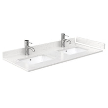 Load image into Gallery viewer, Wyndham Avery 48 Inch Double Bathroom Vanity in White, Light-Vein Carrara Cultured Marble Countertop, Undermount Square Sinks, 46 Inch Mirror- Wyndham