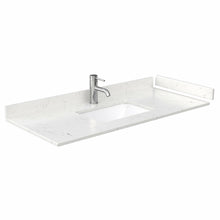 Load image into Gallery viewer, Wyndham Beckett 48 Inch Single Bathroom Vanity in Green, Carrara Cultured Marble Countertop, Undermount Square Sink, Brushed Nickel Trim- Wyndham
