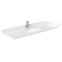 Load image into Gallery viewer, Wyndham Beckett 60 Inch Single Bathroom Vanity in White, Carrara Cultured Marble Countertop, Undermount Square Sink, No Mirror- Wyndham