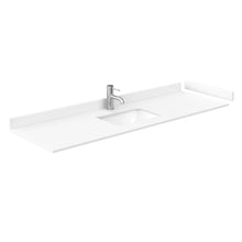 Load image into Gallery viewer, Wyndham Miranda 66 Inch Single Bathroom Vanity in Green, White Cultured Marble Countertop, Undermount Square Sink, Brushed Nickel Trim- Wyndham
