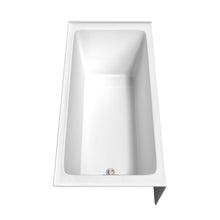 Load image into Gallery viewer, Wyndham Grayley 60 x 30 Inch Alcove Bathtub in White with Left-Hand Drain and Overflow Trim in Brushed Nickel- Wyndham