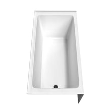 Load image into Gallery viewer, Wyndham Grayley 60 x 30 Inch Alcove Bathtub in White with Left-Hand Drain and Overflow Trim in Matte Black- Wyndham