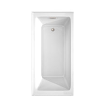 Load image into Gallery viewer, Wyndham Grayley 60 x 30 Inch Alcove Bathtub in White with Right-Hand Drain and Overflow Trim in Brushed Nickel- Wyndham