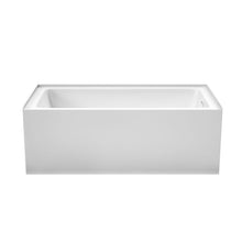 Load image into Gallery viewer, Wyndham Grayley 60 x 30 Inch Alcove Bathtub in White with Right-Hand Drain and Overflow Trim in Shiny White- Wyndham