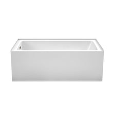Load image into Gallery viewer, Wyndham Grayley 60 x 32 Inch Alcove Bathtub in White with Left-Hand Drain and Overflow Trim in Brushed Nickel- Wyndham