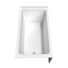 Load image into Gallery viewer, Wyndham Grayley 60 x 32 Inch Alcove Bathtub in White with Left-Hand Drain and Overflow Trim in Brushed Nickel- Wyndham