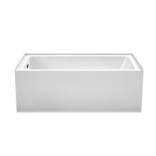 Load image into Gallery viewer, Wyndham Grayley 60 x 32 Inch Alcove Bathtub in White with Left-Hand Drain and Overflow Trim in Matte Black- Wyndham
