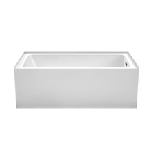 Load image into Gallery viewer, Wyndham Grayley 60 x 32 Inch Alcove Bathtub in White with Right-Hand Drain and Overflow Trim in Matte Black- Wyndham