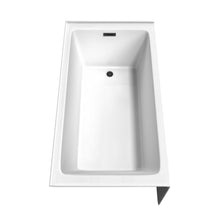 Load image into Gallery viewer, Wyndham Grayley 60 x 32 Inch Alcove Bathtub in White with Right-Hand Drain and Overflow Trim in Matte Black- Wyndham