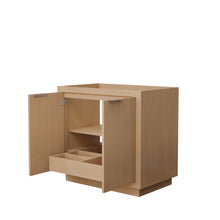 Load image into Gallery viewer, Wyndham Maroni 36 Inch Single Bathroom Vanity in Light Straw, No Countertop, No Sink- Wyndham