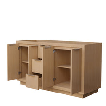 Load image into Gallery viewer, Wyndham Maroni 60 Inch Double Bathroom Vanity in Light Straw, No Countertop, No Sink- Wyndham
