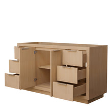 Load image into Gallery viewer, Wyndham Maroni 60 Inch Single Bathroom Vanity in Light Straw, No Countertop, No Sink- Wyndham