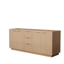 Load image into Gallery viewer, Wyndham Maroni 80 Inch Double Bathroom Vanity in Light Straw, No Countertop, No Sink- Wyndham