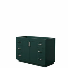 Load image into Gallery viewer, Wyndham Miranda 48 Inch Single Bathroom Vanity in Green, No Countertop, No Sink, Brushed Nickel Trim- Wyndham