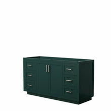 Load image into Gallery viewer, Wyndham Miranda 60 Inch Single Bathroom Vanity in Green, No Countertop, No Sink, Brushed Nickel Trim- Wyndham