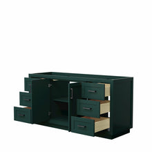 Load image into Gallery viewer, Wyndham Miranda 66 Inch Single Bathroom Vanity in Green, No Countertop, No Sink, Matte Black Trim- Wyndham