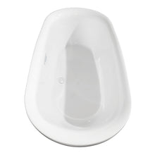 Load image into Gallery viewer, Wyndham Melissa 71 Inch Freestanding Bathtub in White with Shiny White Drain and Overflow Trim- Wyndham