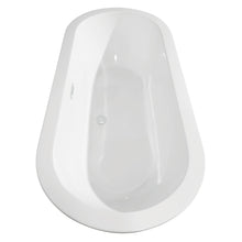 Load image into Gallery viewer, Wyndham Soho 68 Inch Freestanding Bathtub in White with Shiny White Drain and Overflow Trim- Wyndham