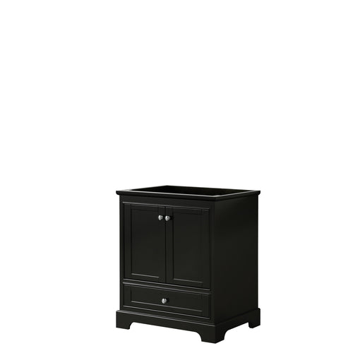 Wyndham Deborah 30 Inch Single Bathroom Vanity in Dark Espresso, No Countertop, No Sink, and No Mirror- Wyndham
