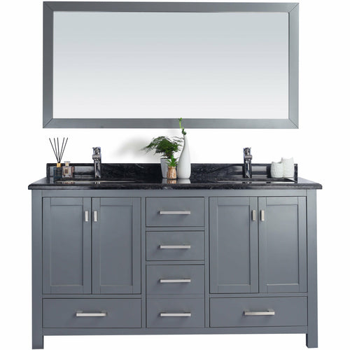 Wilson 60 - Grey Cabinet with Countertop- Laviva