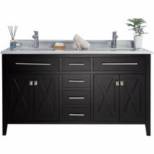 Load image into Gallery viewer, Wimbledon - 60 -  Cabinet with White Stripes Countertop- Laviva