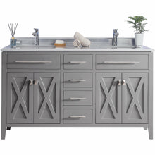 Load image into Gallery viewer, Wimbledon - 60 -  Cabinet with White Stripes Countertop- Laviva