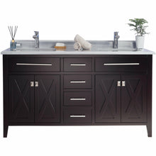 Load image into Gallery viewer, Wimbledon - 60 -  Cabinet with White Stripes Countertop- Laviva